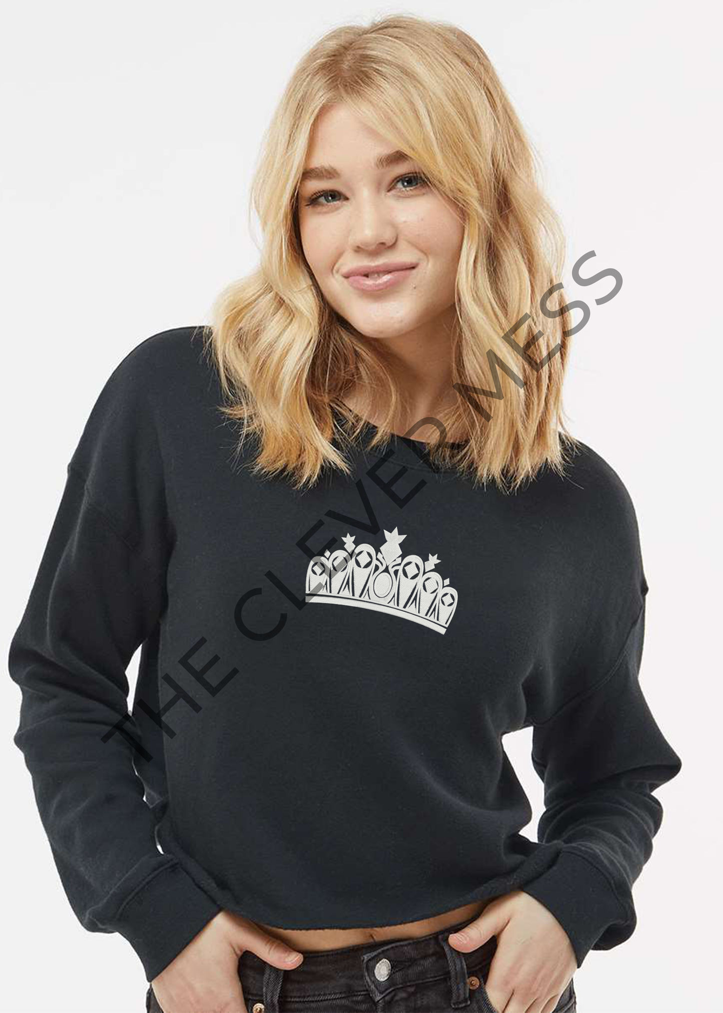 Captivating Crop Crewneck Sweatshirt