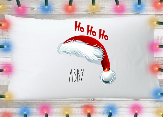 Personalized Pillowcase Santa Hat
