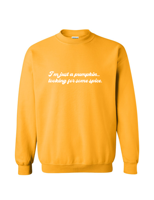 Just a Pumpkin looking sweatshirt